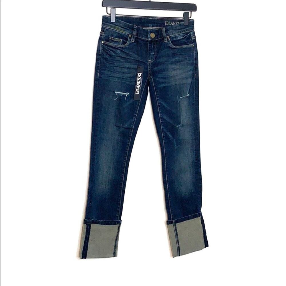 Blank NYC Poiny Boy Wide Cuff Jeans NWT Size 24